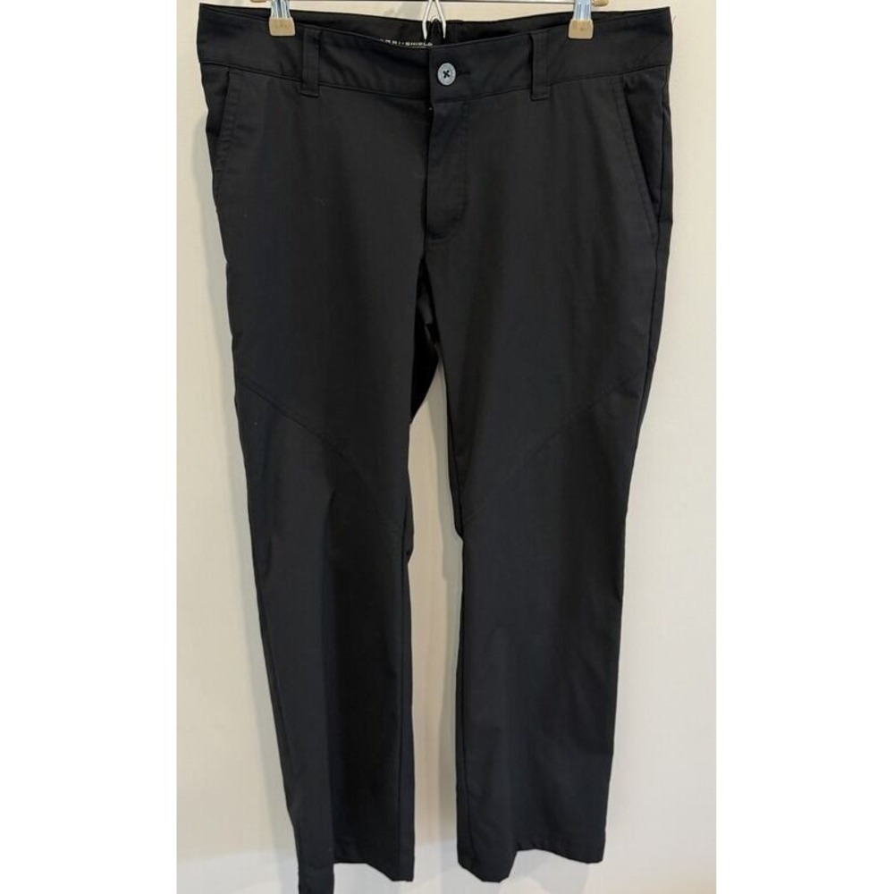 Columbia Solid Black Omni Shield Advanced Repellency Hiking Pants Nylon Size 14